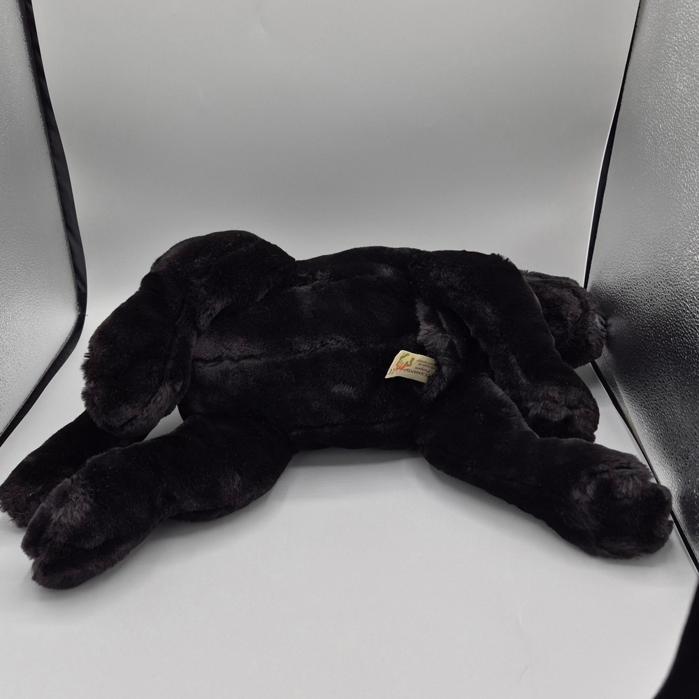 Folkmanis Black Labrador Dog Hand Puppet Plush 15 Inch Realistic Soft Puppy Toy - Picture 3 of 6